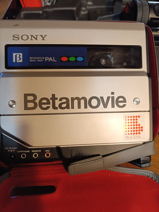 Sony Betamovie Camcorder Vintage (1983) - Modello BMC - Con Valigetta Rigida e Accessori Originali