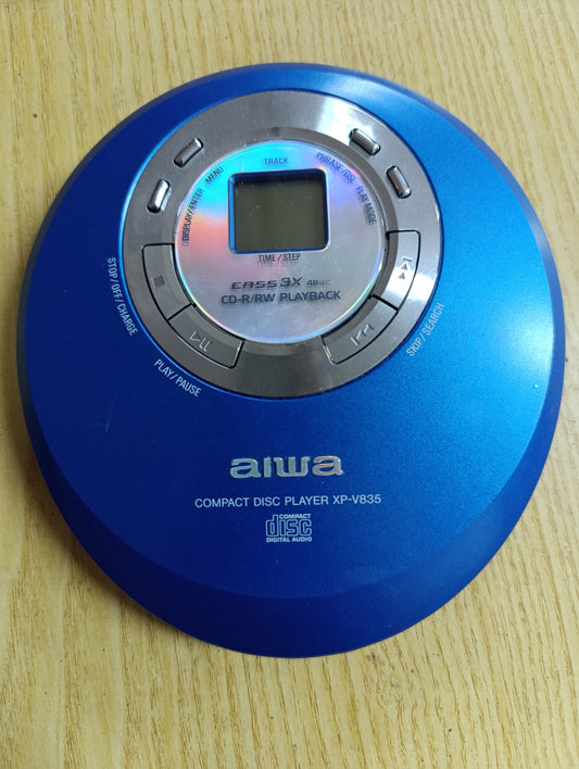 Lettore CD Portatile Aiwa XP-V835 - EASS 3X Anti-Shock - Blu Cobalto